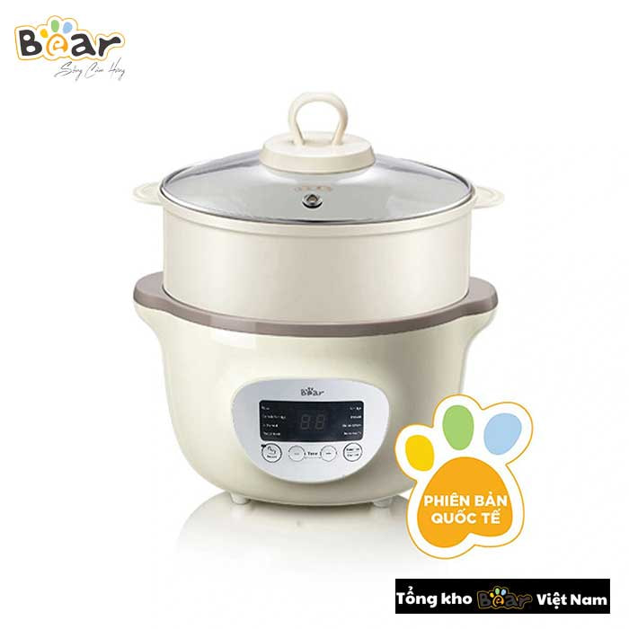 Nồi nấu cháo chậm Bear 1.6L (Bản quốc tế)
